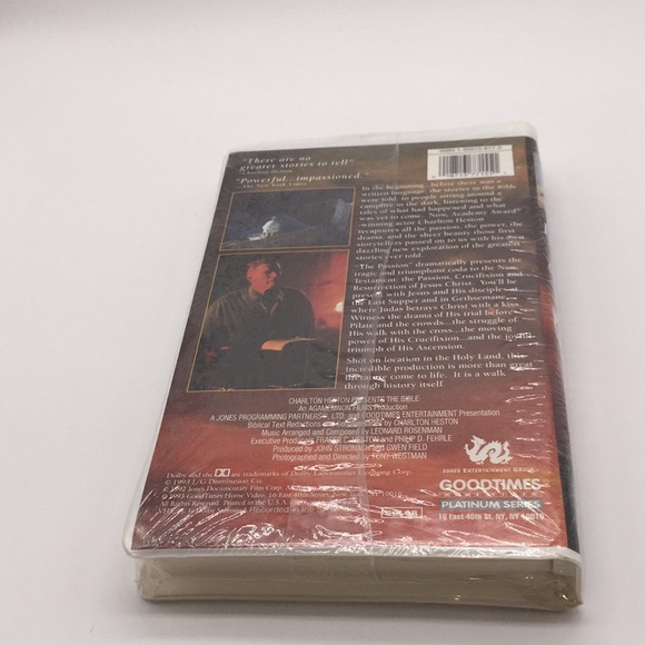 Charlton Heston Presents The Bible The Passion VHS - Picture 3 of 5